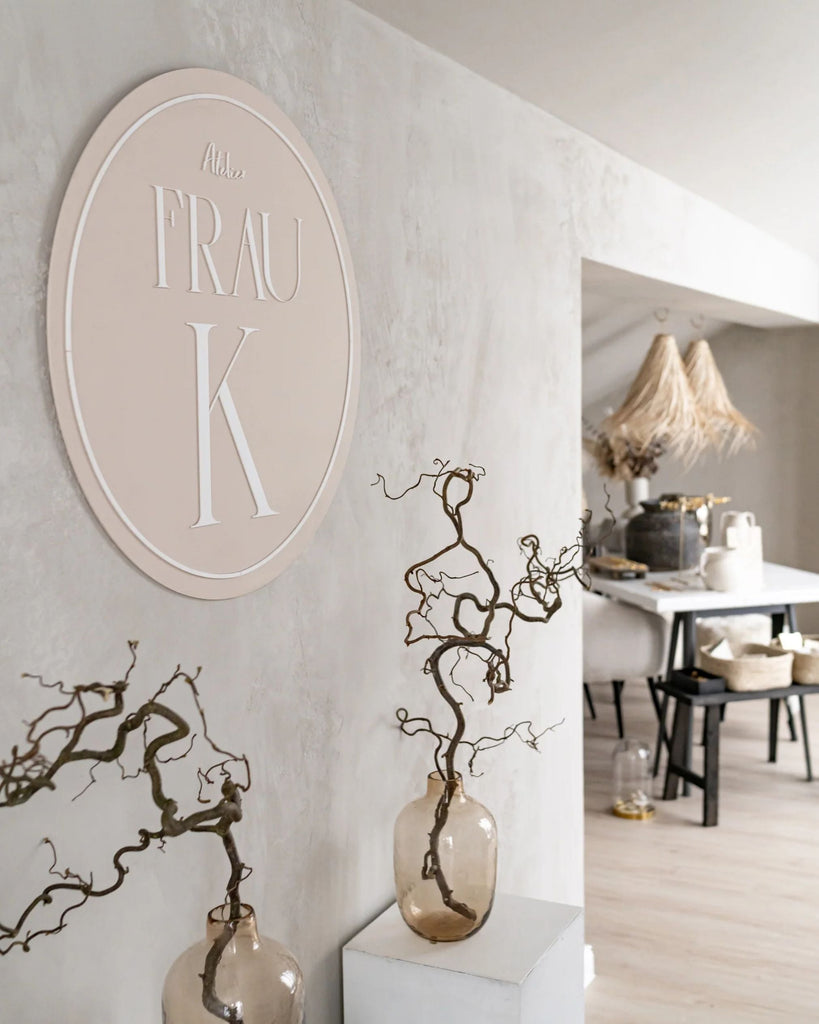 Store Schild rund mit Logo | Ø 60 cm | Rabattcode 5%