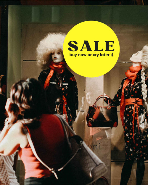 2x SALE-Aufkleber, Sticker für Schaufenster Beschriftung Einzelhandel Laden, ⌀ 50 cm gelb