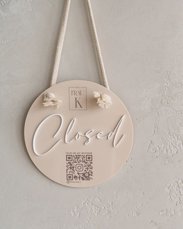 Open/Closed Schild | Rabattcode 5%