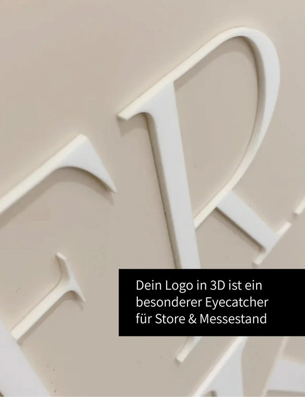 Store Schild rund mit Logo | Ø 60 cm | Rabattcode 5%